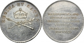 Austria, Leopold II, Coronation token of Maria Ludovica 1791