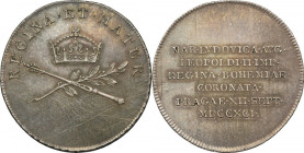 Austria, Leopold II, Coronation token of Maria Louisa 1791