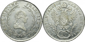 Austria, Franz II, 20 Kreuzer Wien 1806 A