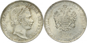 Austria, Franz Joseph I, 1/4 Florin Karlsburg 1859 E - RARE