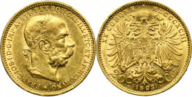 Austria, Franz Joseph I, 20 Corona Wien 1893
