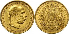 Austria, Franz Joseph I, 20 Corona Wien 1895