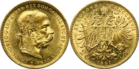 Austria, Franz Joseph I, 20 Corona Wien 1897