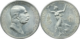 Austria, Franz Joseph I, 5 Korona Wien 1908