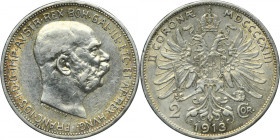 Austria, Franz Joseph I, 2 Corona Wien 1913
