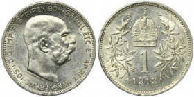 Austria, Franz Joseph I, 1 Corona Wien 1913