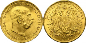 Austria, Second Republic, 20 Korona Wien 1915 - RESTRIKE