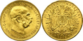 Austria, Second Republic, 20 Korona Wien 1915 - RESTRIKE