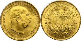 Austria, Second Republic, 20 Korona Wien 1915 - RESTRIKE