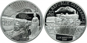 Austria, 20 Euro Wien 2008 - Kaiserin Elisabeth Westbahn