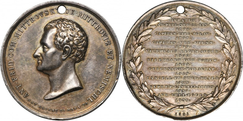 Austria, Ferdinand I, Medal 50th Anniversary of the Service of Anton Friedrich G...