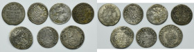 Set, Austria, Germany and Silesia, 3 Krajcary, 1/12 Thaler (7 pcs.)