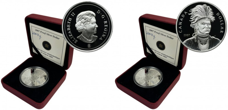 Canada, Elizabeth II, 1 Dollar Ottawa 2007 - Thayendanegea Proof. Mintage 32.837...