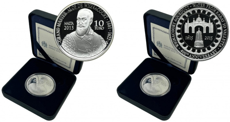 Malta, 10 Euro 2015 - 400th anniversary of the Wignacourt Aqueduct Issue minted ...