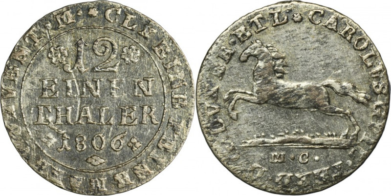 German, Principality of Brauschweig-Wolfenbüttel, Karl II Wilhelm Ferdinand, 1/1...