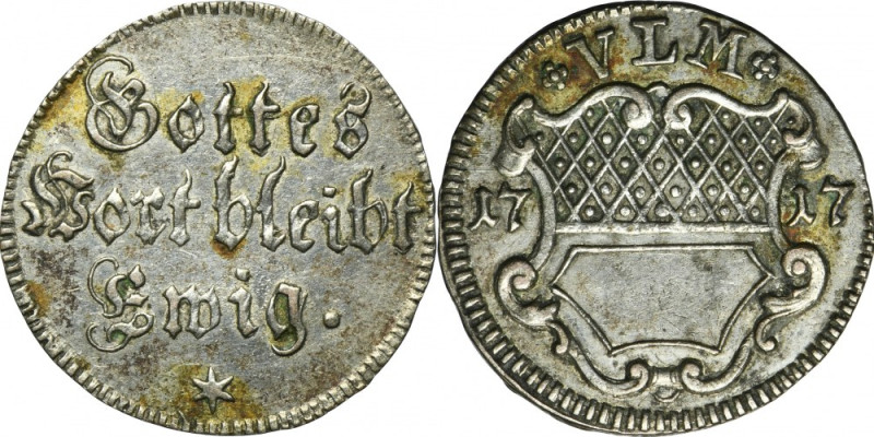 Germany, City of Ulm, 1/2 Ducat in silver Ulm 1717 Issue minted on the occasion ...