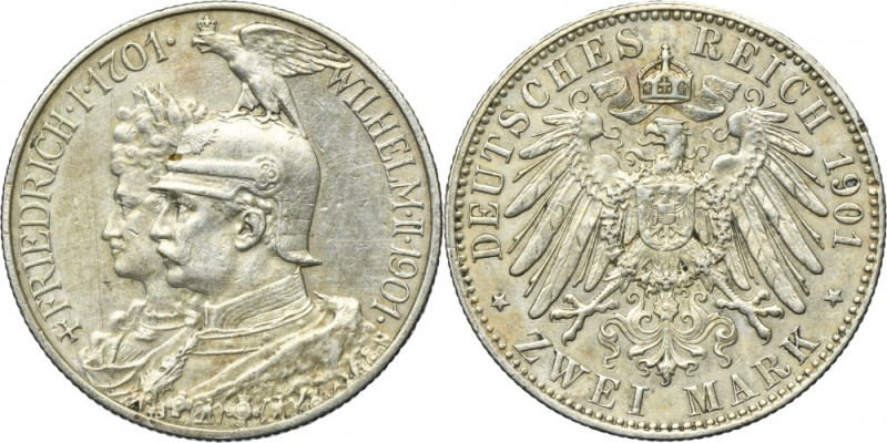 Germany, Kingdom of Prussia, Wilhelm II, 2 Mark Berlin 1901 Issue minted for the...