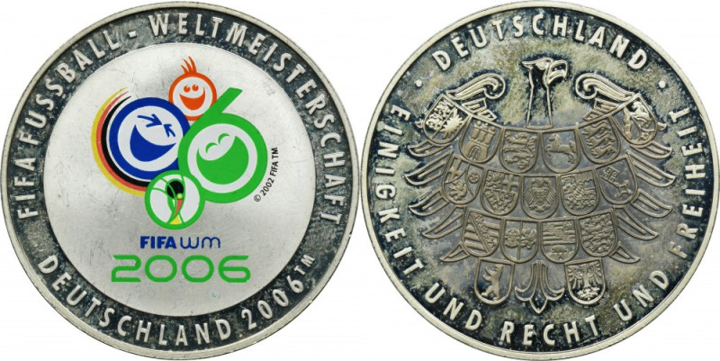 Germany, Soccer World Cup Medal 2006 German silver medal, minted on the occasion...