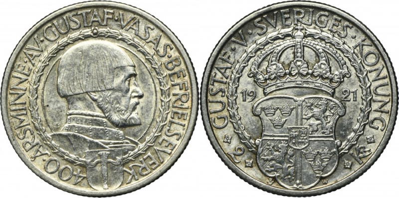 Seden, Gustav V, 2 Kronor, Stockholm - 400th anniversary of the War of Independe...