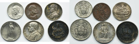 Set, Papal States, Vatican and San Marino, Pius XI, 10 Centesimi, 20 Centesimi, 1 Lira and 10 Lira (6 pcs.)