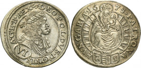 Hungary, Leopold I, 6 Kreuzer Pressburg 1675 GC