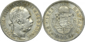 Hungary, Franz Joseph I, 1 Forint Kremnitz 1883 KB