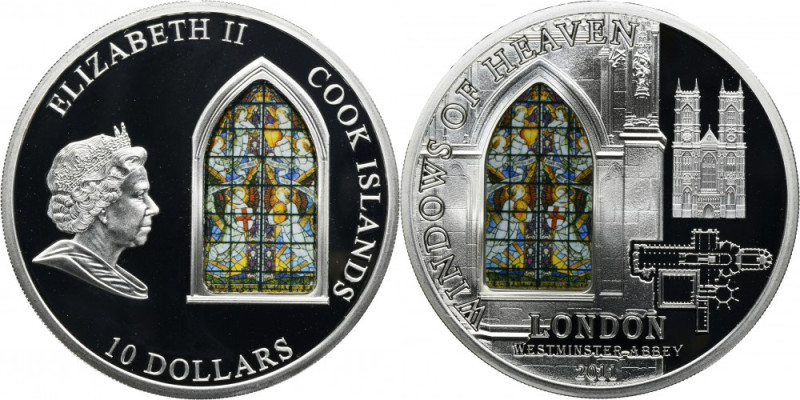 Cook Islands, Elizabeth II, 10 Dollars 2011 Westminster Abbey Issue&nbsp;from th...