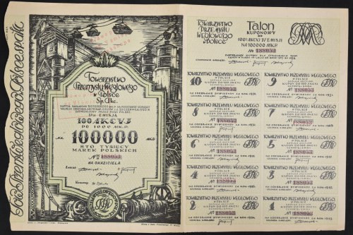 Towarzystwo Przemysłu Węglowego w Polsce S.A., 100 x 1.000 mkp, Emisja IV Akcje ...