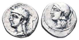 Greek Coins, AR Obol. 4th - 1st century B.C. AE

Reference :

Condition: Very Fine
Weight: 0.7g