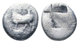 Greek Coins, AR. 4th - 1st century B.C. AE

Reference :

Condition: Very Fine
Weight: 1g