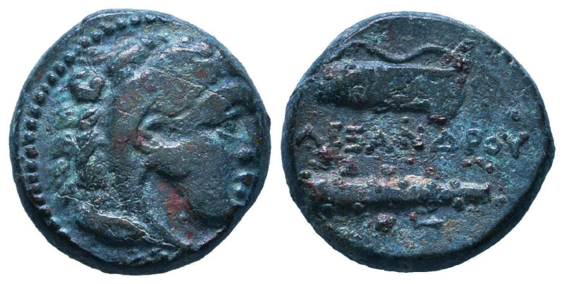 Kingdom of Macedon, Alexander III 'the Great' Ae, circa 323-310 BC.

Reference...