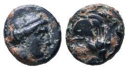 Greek Coins. 4th - 1st century B.C. AE

Reference :

Condition: Very Fine
Weight: 2g