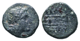 Greek Coins. 4th - 1st century B.C. AE

Reference :

Condition: Very Fine
Weight: 2g
