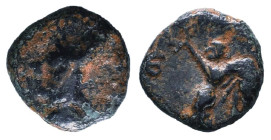 Greek Coins. 4th - 1st century B.C. AE

Reference :

Condition: Very Fine
Weight: 2g