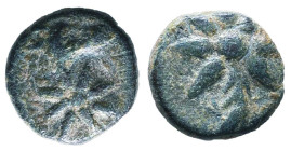 Greek Coins. 4th - 1st century B.C. AE

Reference :

Condition: Very Fine
Weight: 4g