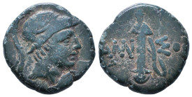 Greek Coins. 4th - 1st century B.C. AE

Reference :

Condition: Very Fine
Weight: 8g