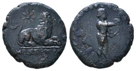 Greek Coins. 4th - 1st century B.C. AE

Reference :

Condition: Very Fine
Weight: 8g