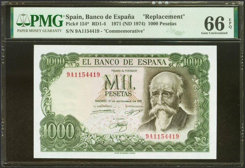 1000 Pesetas. 17 de Septiembre de 1971. Serie especial 9A. (Edifil 2023: 474d, P...