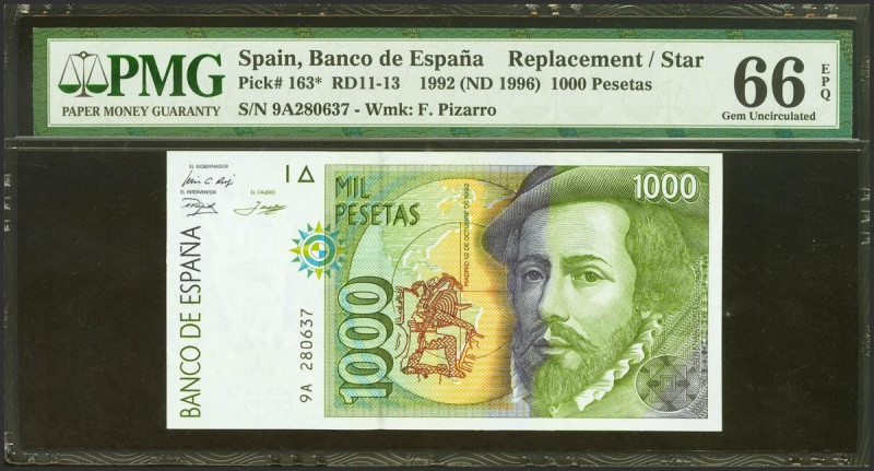 1000 Pesetas. 12 de Octubre de 1992. Serie especial 9A. (Edifil 2021: 483c, Pick...