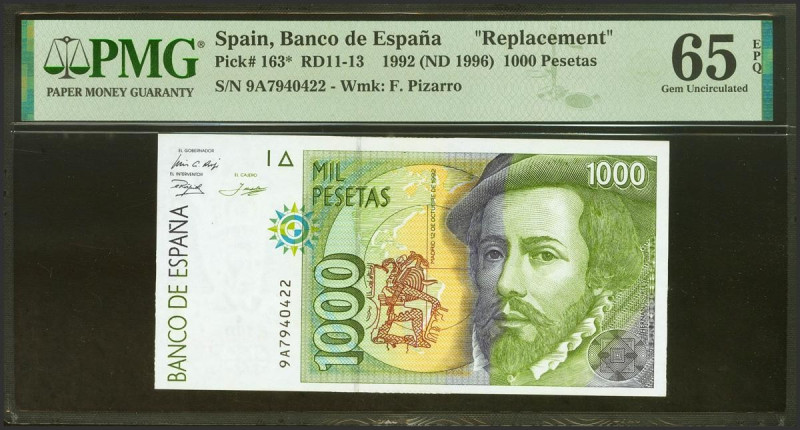 1000 Pesetas. 12 de Octubre de 1992. Serie especial 9A. (Edifil 2023: 483c, Pick...