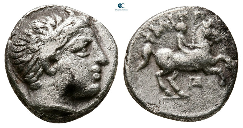 Kings of Macedon. Uncertain mint. Philip II of Macedon 359-336 BC. 
1/5 Tetradr...