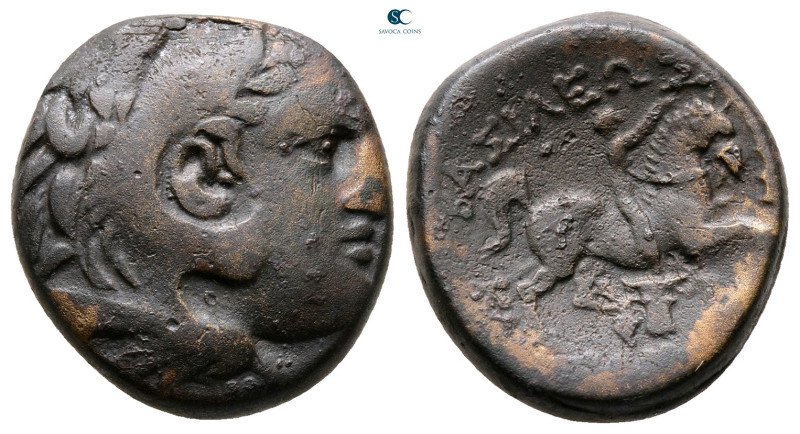 Kings of Macedon. Uncertain mint. Kassander 306-297 BC. 
Bronze Æ

20 mm, 6,8...