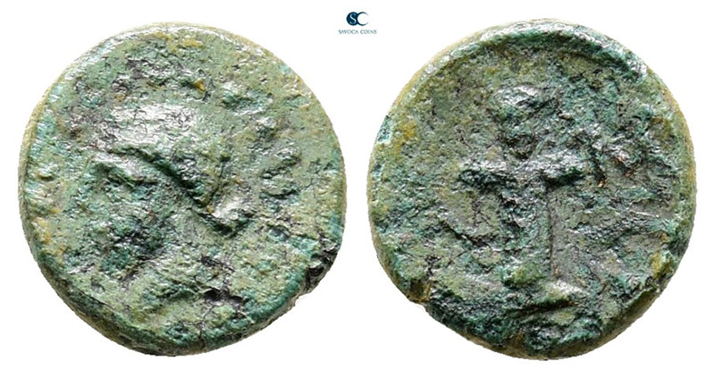 The Thracian Chersonese. Sestos circa 300 BC. 
Bronze Æ

10 mm, 0,89 g


...