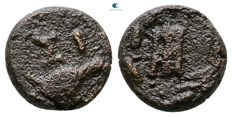 Sikyonia. Sikyon circa 225-200 BC. 
Bronze Æ

12 mm, 1,93 g



Good Fine