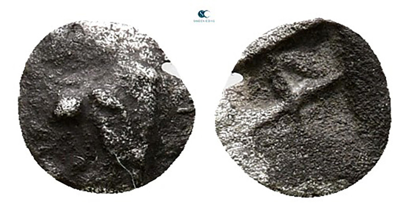 Asia Minor. Uncertain mint circa 500 BC. 
Tetartemorion AR

6 mm, 0,10 g

...