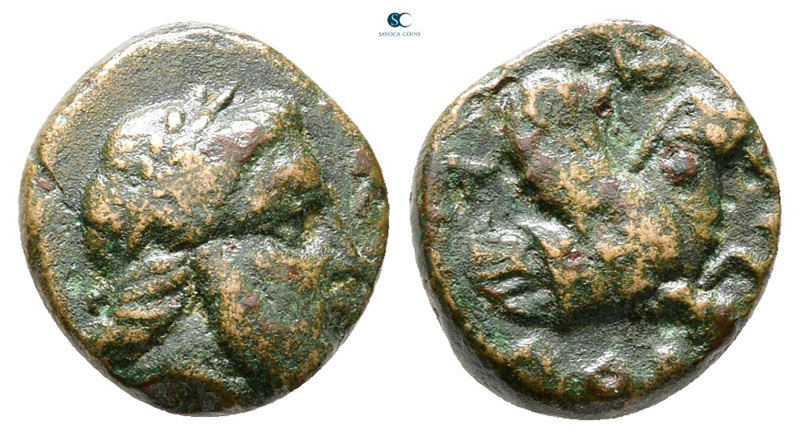 Mysia. Adramytteion. ΟΡΟΝΤΗΣ (Orontes), satrap of Mysia 357-352 BC. 
Bronze Æ
...