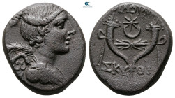 Phrygia. Philomelion. ΣΚΥΘΙ- (Skythi-), magistrate 133-67 BC. Bronze Æ