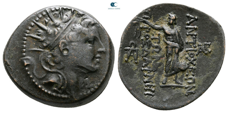 Seleukid Kingdom. Antiochia ad Daphne. Antiochos IV Epiphanes 175-164 BC. 
Bron...