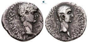 Kings of Pontos. Polemo II, with Nero (or Britannicus) AD 38-64. Drachm AR