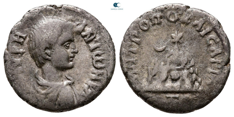 Cappadocia. Caesarea - Eusebeia. Caracalla AD 198-217. 
Drachm AR

18 mm, 2,8...